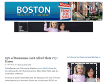 Tablet Screenshot of bostonrealestatelawnews.com